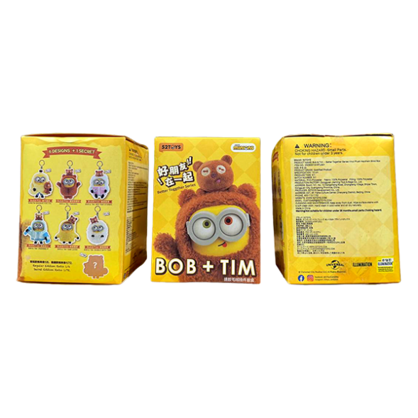 Мягкий брелок BOB+TIM (Игрушка Сюрприз) (6шт/уп)