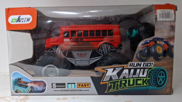 Машинка "Monster Truck" На Радио Управлении (Красный) (Дым)