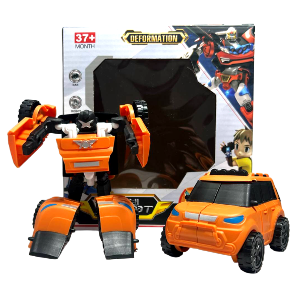 Машинка-Трансформер «TOBOT ROBOT» (Оранжевый) (NO:28805) (12х8х4см)