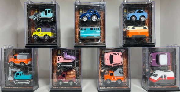 Машинка (2в1) (метал.) "Mini Pull-back" (ассортимент)