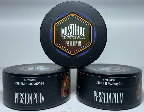 Табак для кальяна MustHave 125гр. «Passion Plum» (Сливы и Маракуйя)