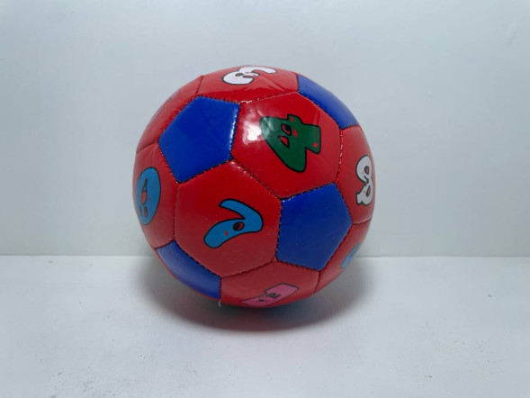 Детский футбольнный мяч "Цифры" (Красный)