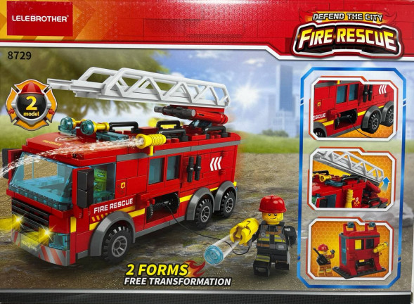 Конструктор «Пожарная Машина 2в1» (275 деталей)