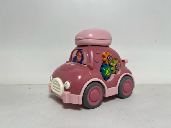 Машинка (пласт.) «Super Taxi» Розовая (маленькая, инерционная)