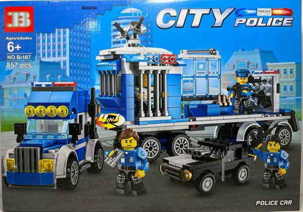 Конструктор «Сити-Полиция 4в1» (857 деталей)