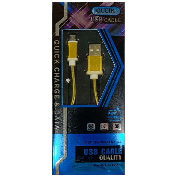 Кабель QUCIK MicroUSB (W-008)