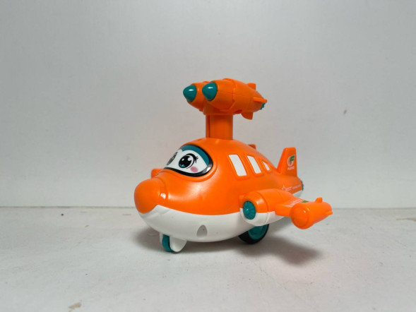 Самолет (пласт.) «Оранжевый» (маленький, инерционный)