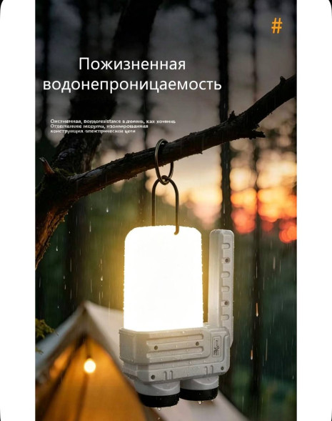 Фонарик многофункциональный (CH-23039) (Желтый)