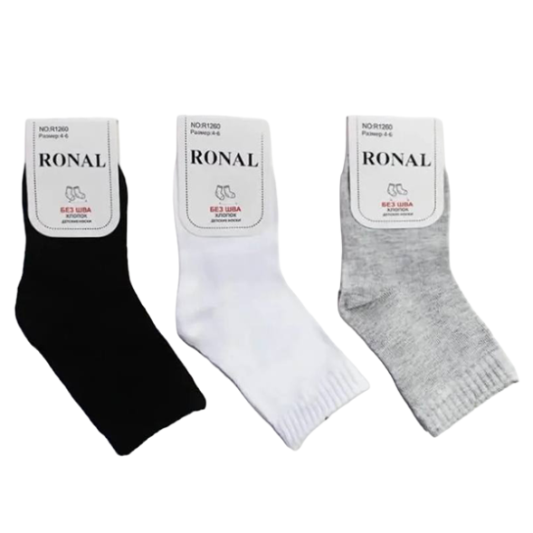 Носки детские RONAL (4-6р.) Легкие (10шт/уп) NO:R1260