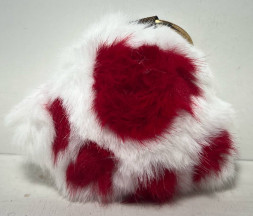 Брелок "Кошачья Лапка" Красно-Черный