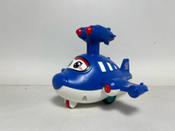 Самолет (пласт.) «Синий» (маленький, инерционный)
