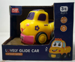 Машинка пластиковая желтая