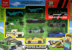 Набор машинок «Майнкрафт 10в1»