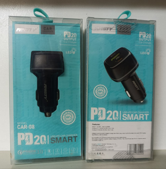 Автомобильный USB-адаптер Ansty 20W (CAR-08)