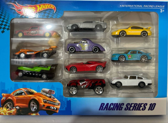 Набор машинок (метал.) «HotWkeepo 10в1»