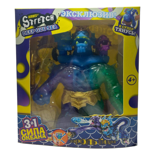 Антистресс тягучка 3в1 «Heroes of Stretch» (Синий)