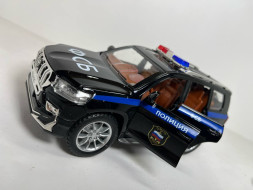 Машинка (метал) «DIE-Cast Car» Toyota Prado ФСБ (Черный)