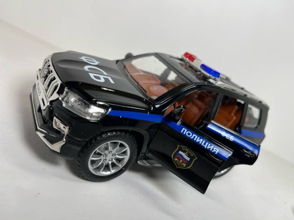 Машинка (метал) «DIE-Cast Car» Toyota Prado ФСБ (Черный)
