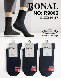Носки длинные мужские RONAL (41-47р.) Легкие (10шт/уп) (NO: R9002) (Медецинские)