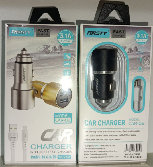Автомобильный USB-адаптер Type-C Ansty (CAR-06)