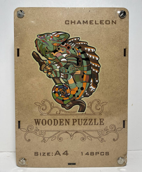 Деревянные пазлы «Хамелеон» (148 деталей)