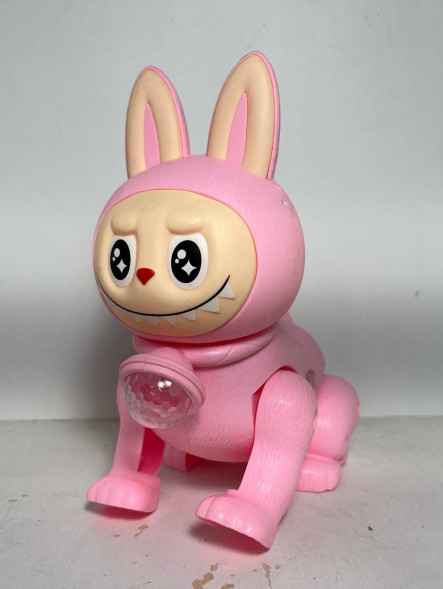 Собака-Лабуба «Розовая» (свет, звук, на батарейках)