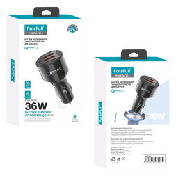 АЗУ в коробке FaizFull FZ18 QC3.0 2USB 36W