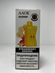 Катридж для электронной сигареты AAOK 25.000 “Strawberry Banana”(Клубника Банан)