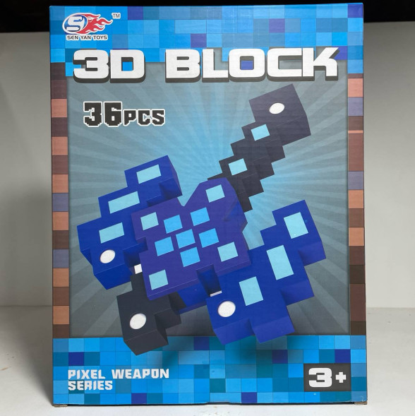 Конструтор "Топор" Майнкрафт (36 деталей)