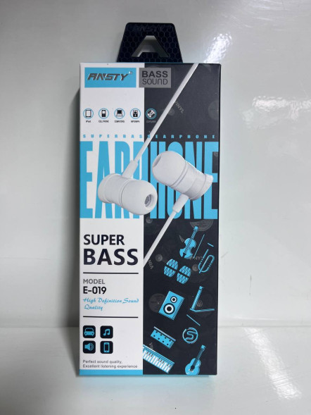 Наушники проводны вакуумные Ansty (E-019)