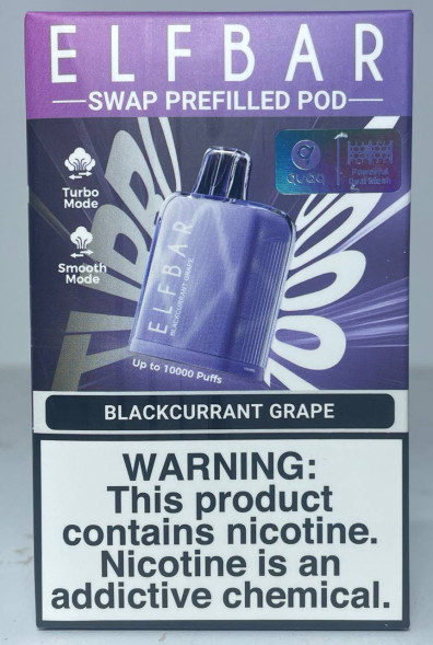 Картридж Elfbar 10.000 «Blackcurrant grape» (Черная Смородина Виноград)