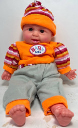 Пупс «Оранжевый костюм» большой