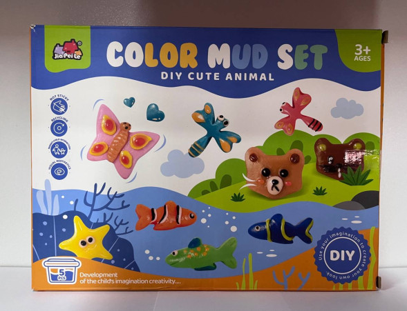 Пластелин DIY Рыбка+Мишка "Color Mud Set"