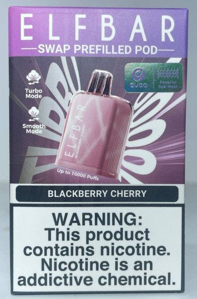 Картридж Elfbar 10.000 «Blackberry cherry» (Черная Смородина Вишня)