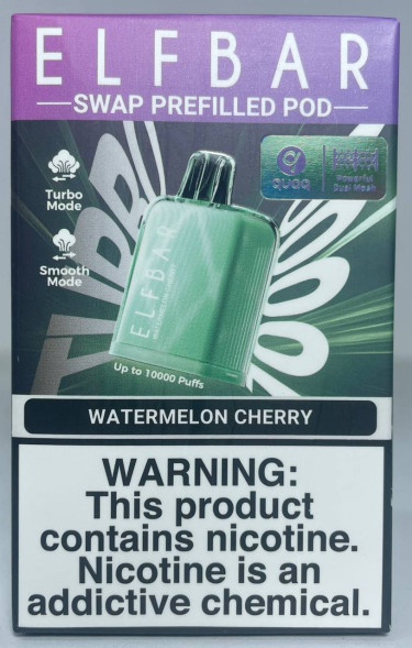 Картридж Elfbar 10.000 «Watermelon cherry» (Арбуз Вишня)