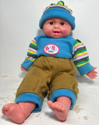 Пупс «Синий костюм» большой