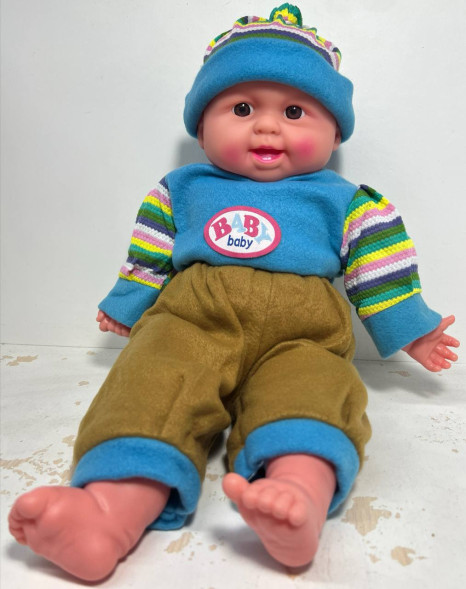 Пупс «Синий костюм» большой