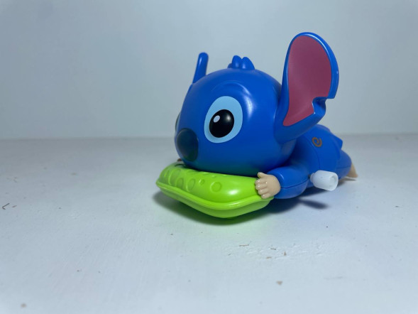 Стич пластиковый заводилка (Синий)