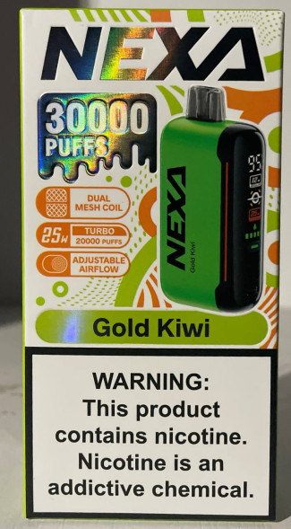 Электронная сигарета Nexa 30.000 "Gold Kiwi" (Золотое Киви)