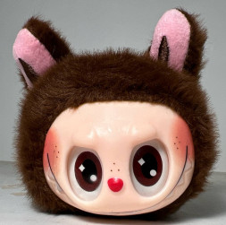 Брелок Лабубу-Голова (Коричневый)