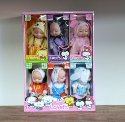 Пупс Lovely арт JZ 356 (6шт в уп)