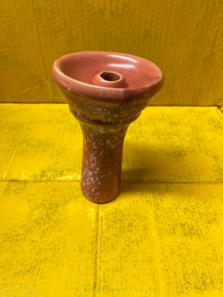 Кальянная чаша для табака "Красный Пятнистый" (Высокая) №18