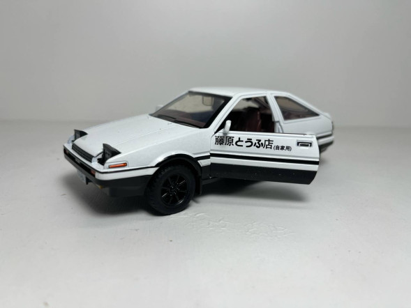 Машинка (метал) «DIE-Cast Car» Toyota Trueno 86 (Белый)