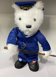 Мишка плюшевый "Моряк" (музыка, на батарейках)