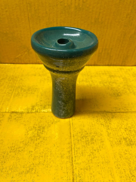 Кальянная чаша для табака "Зелённый Песок" (Высокая) №19