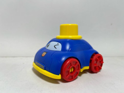 Машинка (пласт.) «Весельчак-Синий» (маленькая, инерционная)
