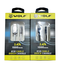 Кабель USB Wolf 2.4A Micro