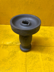 Кальянная чаша для табака "Графитовая Волна" (Низкая) №23